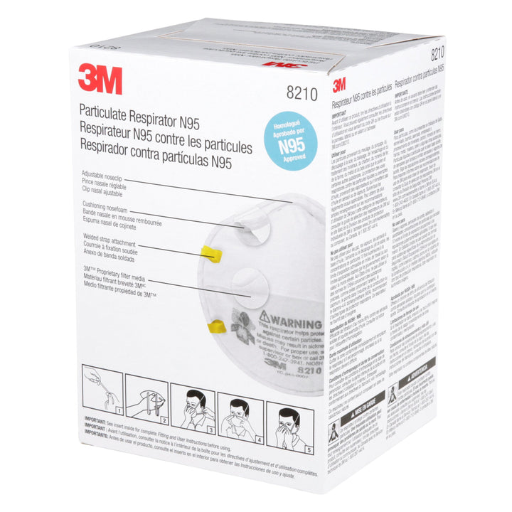 3M Particulate Respirator 8210, N95