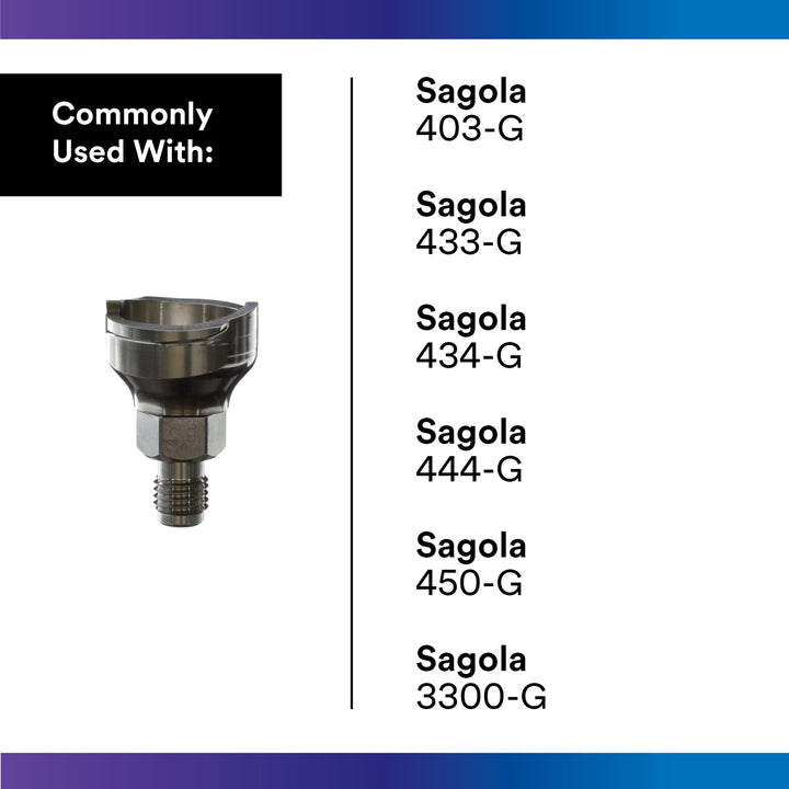 3M PPS Series 2.0 Adapter, 26006, Type S5, 12 mm Male, 1.5 mm Thread