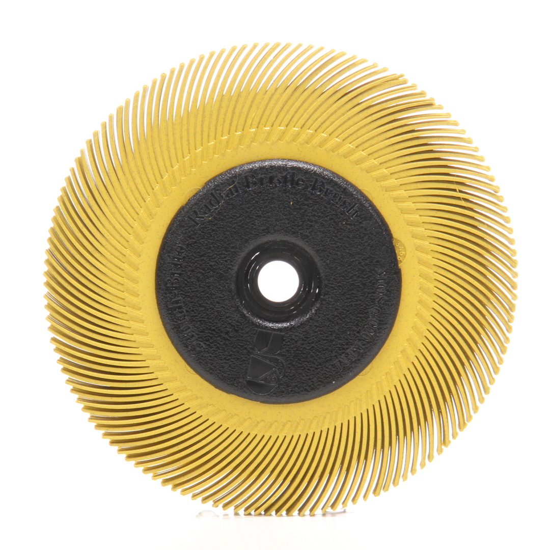 Scotch-Brite Radial Bristle Brush, 6 in x 7/16 in x 1 in 80 with
Adapter