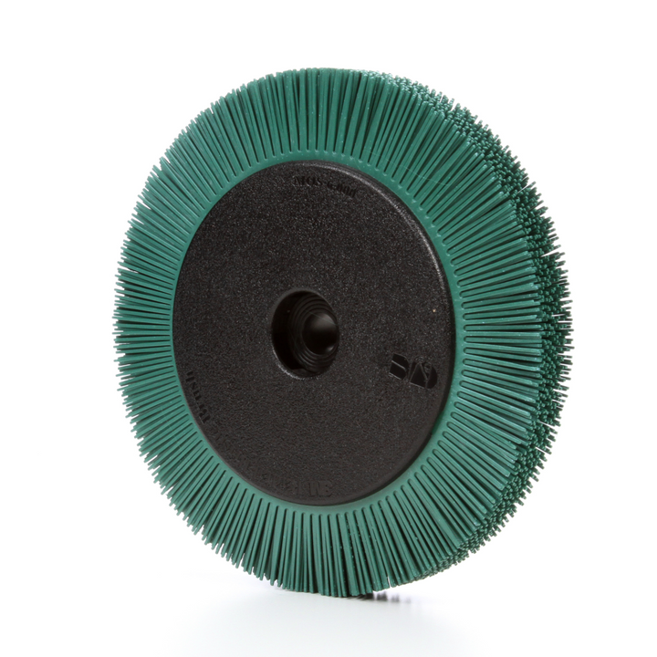 Scotch-Brite Radial Bristle Brush, 8 in x 1 in x 1-1/4 in 50 with
Flange