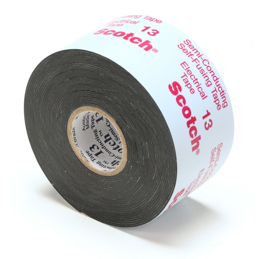 Scotch® Electrical Semi-Conducting Tape 13, 1-1/2 in x 15 ft, Printed,
Black