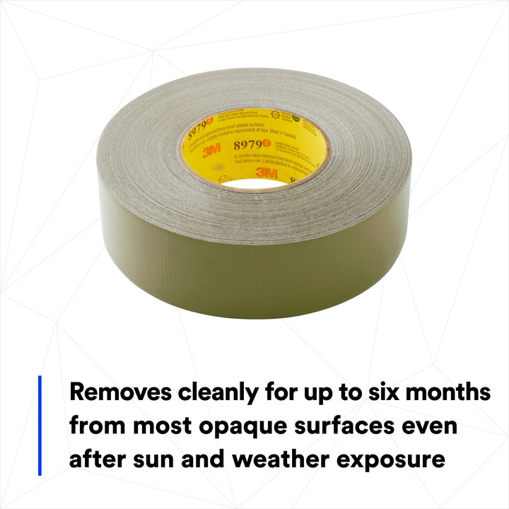 3M Performance Plus Duct Tape 8979, Olive, 48 mm x 55 m, 12.1 mil