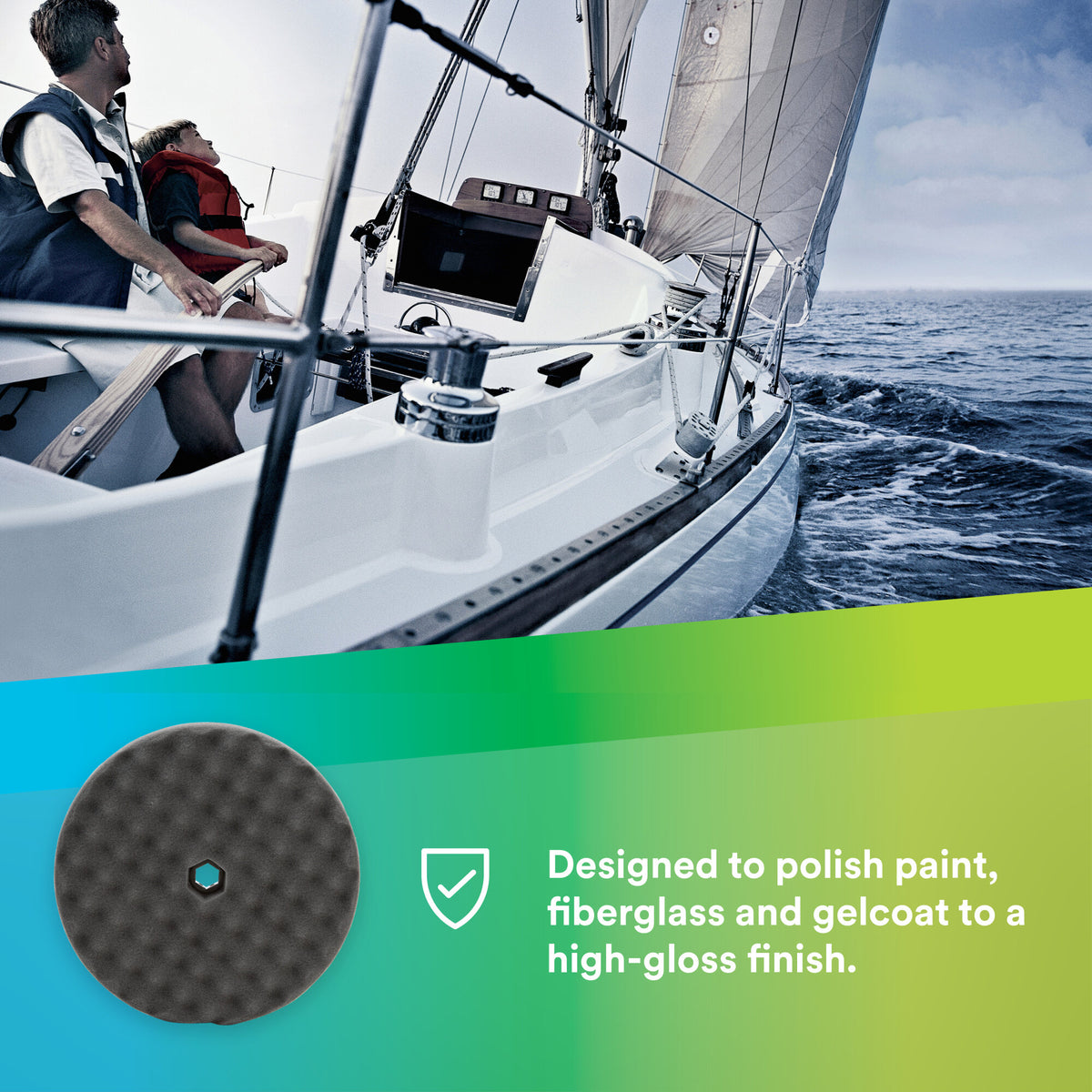 3M Perfect-It 8" Double-Sided Foam Buffing Pad – Paint Polishing & Detailing Pad #5707