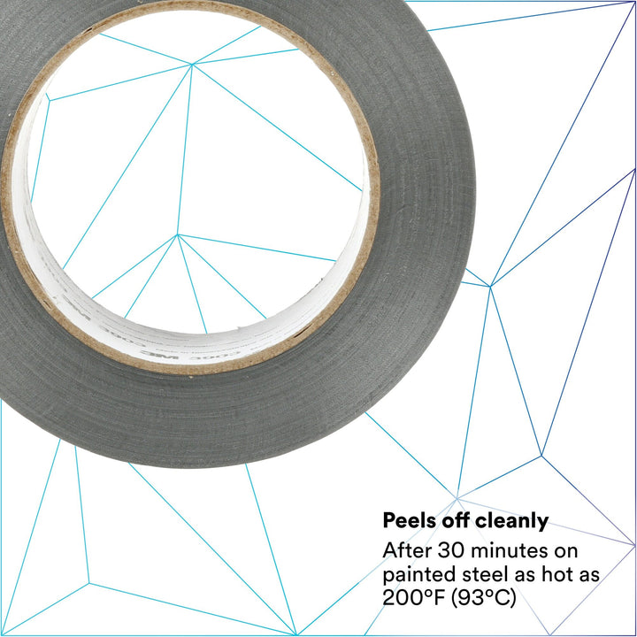 3M Vinyl Duct Tape 3903, Gray, 2 in x 50 yd 6.5 mil