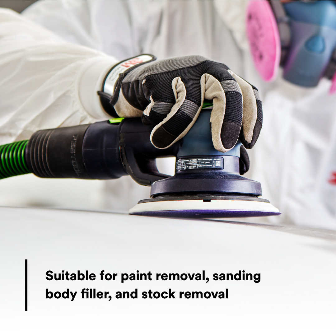 3M Cubitron II Hookit Clean Sanding Abrasive Disc, 31371, 6 in, 80+
grade