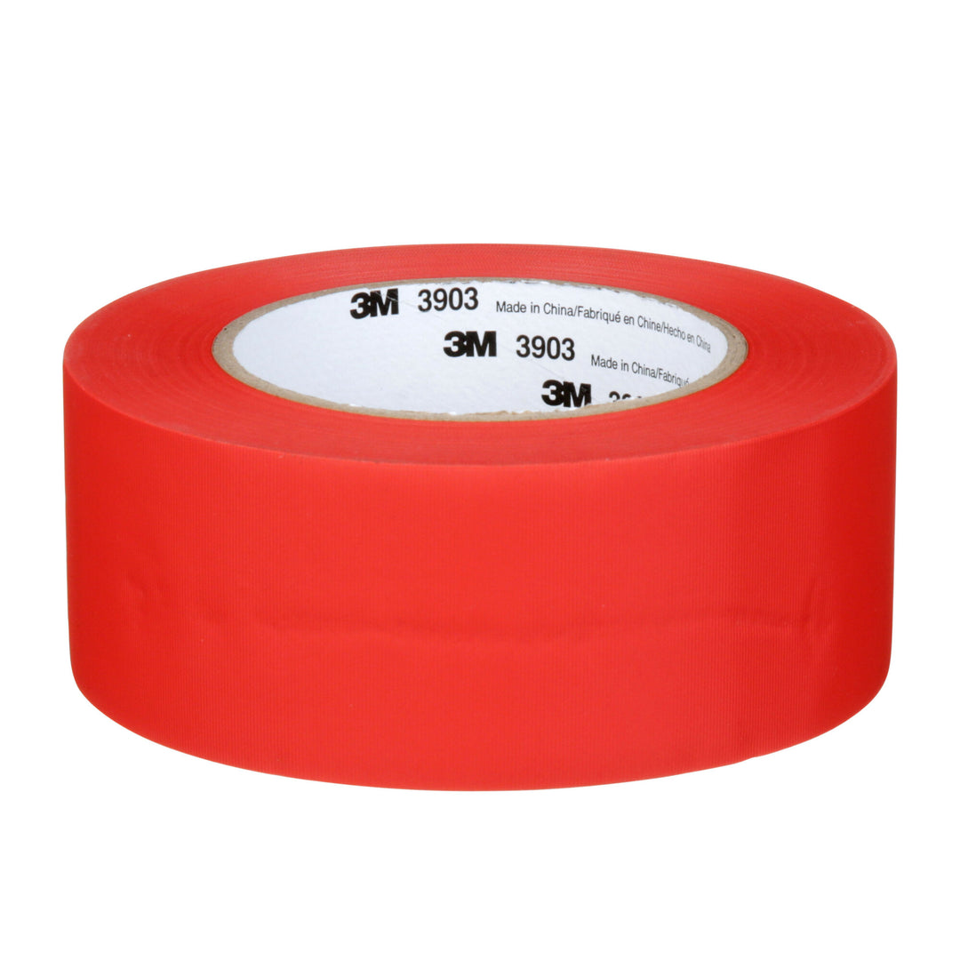 3M Vinyl Duct Tape 3903, Red, 2 in x 50 yd, 6.5 mil, 24 Rolls/Case,