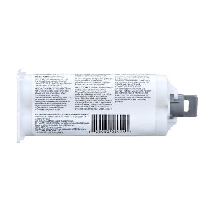 3M Scotch-Weld Epoxy Adhesive DP100, Clear, 48.5 mL Duo-Pak