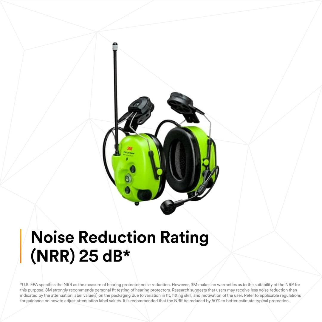 3M PELTOR WS LiteCom Pro III Headset MT73H7P3E4D10NA GB, BrightYellow