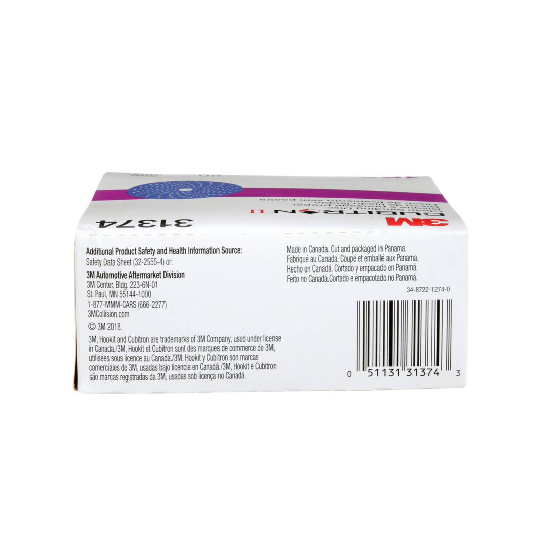 3M Cubitron II Hookit Clean Sanding Abrasive Disc, 31374, 6 in, 180+
grade