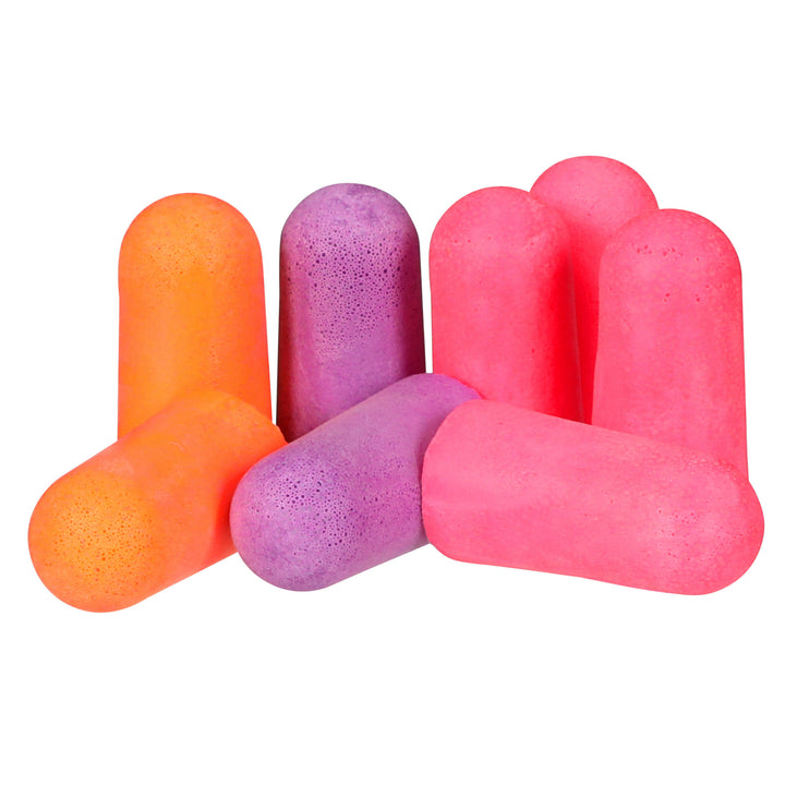 3M Disposable Earplugs, 92050H4-DC, Multicolor, 4 pairs/pack