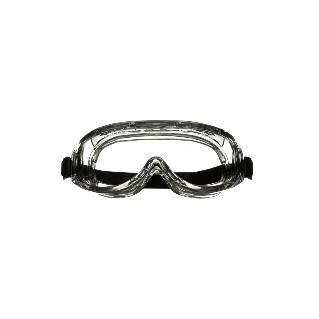 3M Professional Goggle, Chemical Splash, 91264H1-DC, Black Strap, Gray
Lens