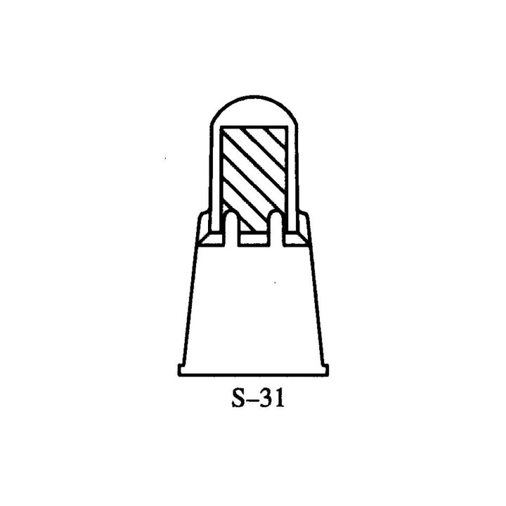 3M Closed End Connector, Nylon Insulated, Copper Insert, S-31-A, Bulk