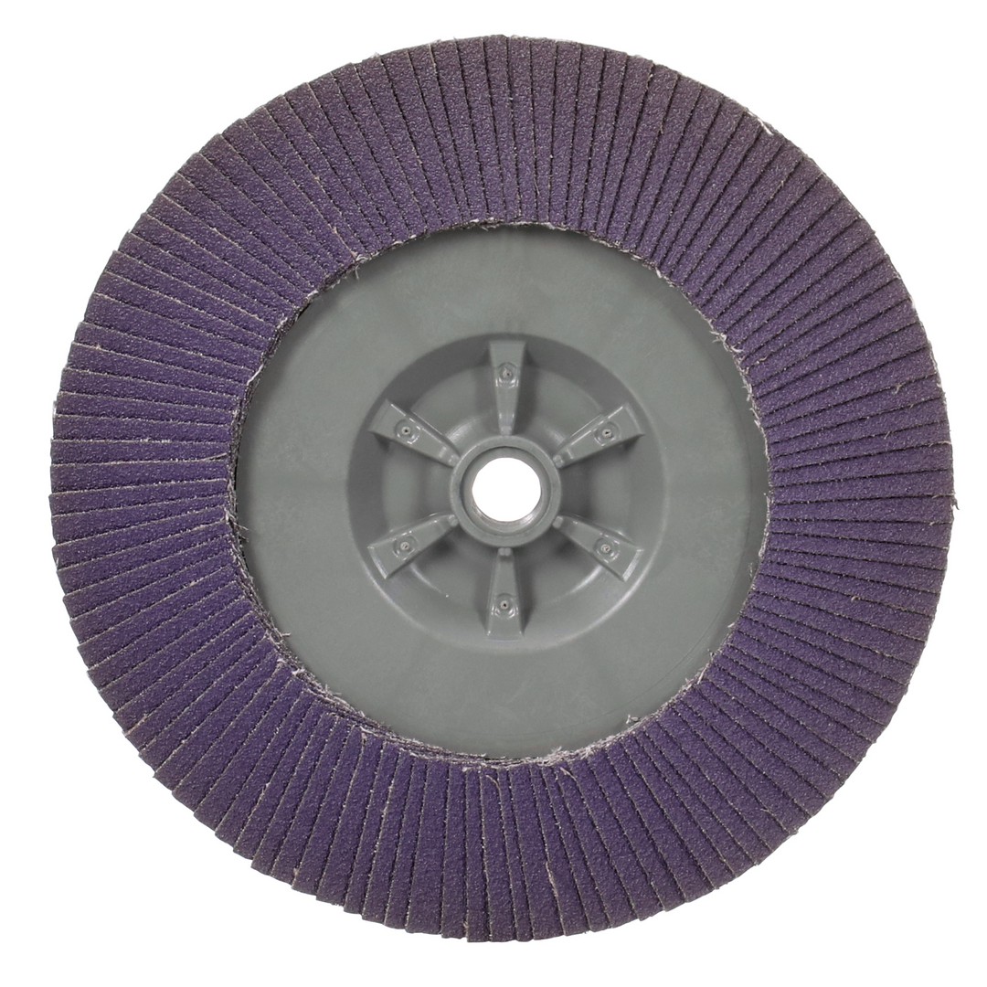 3M Flap Disc 769F, 80+, T29 Quick Change, 7 in x 5/8 in-11