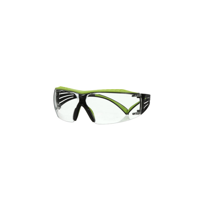 3M SecureFit 400 Series Safety Glasses SF401XAF-GRN, Green/Black