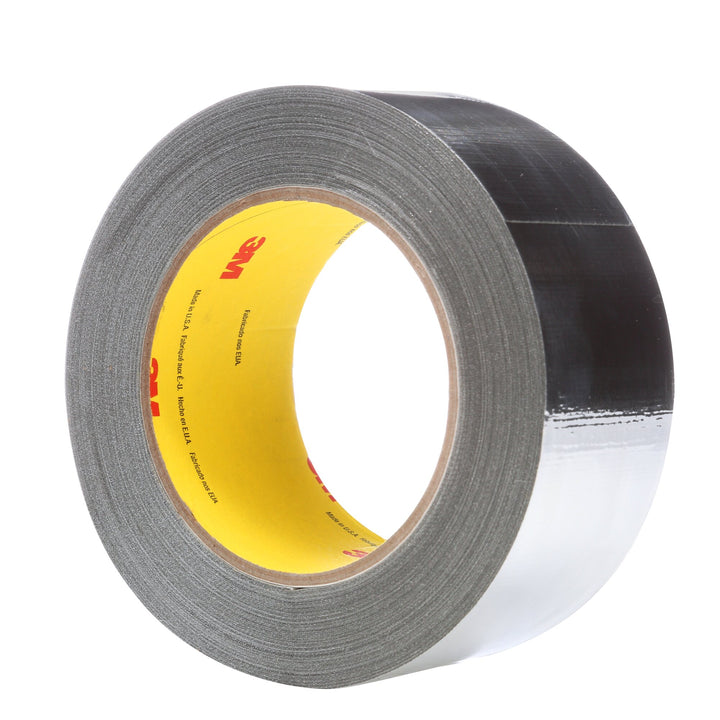 3M High Temperature Aluminum Foil/Glass Cloth Tape 363, Silver, 4 in x36 yd