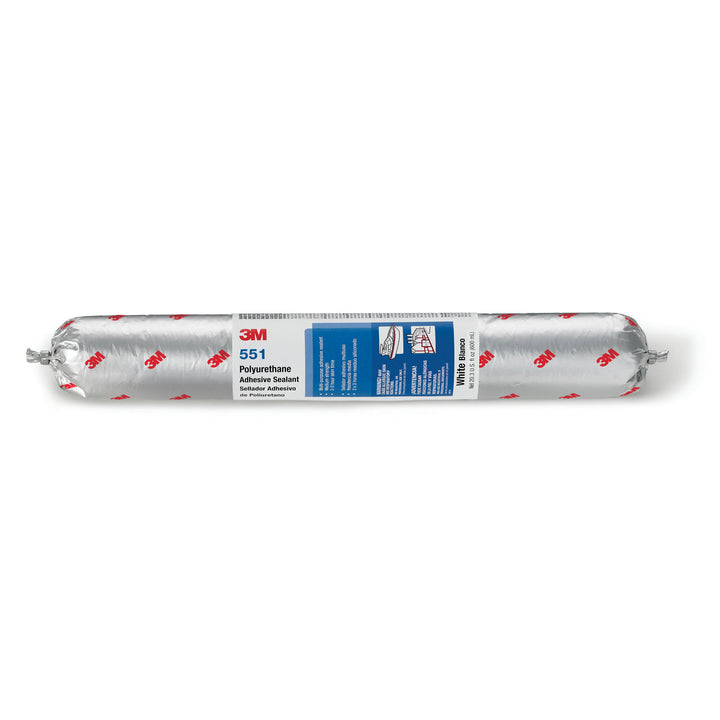 3M Polyurethane Adhesive Sealant 551, White, 600 mL Sausage Pack