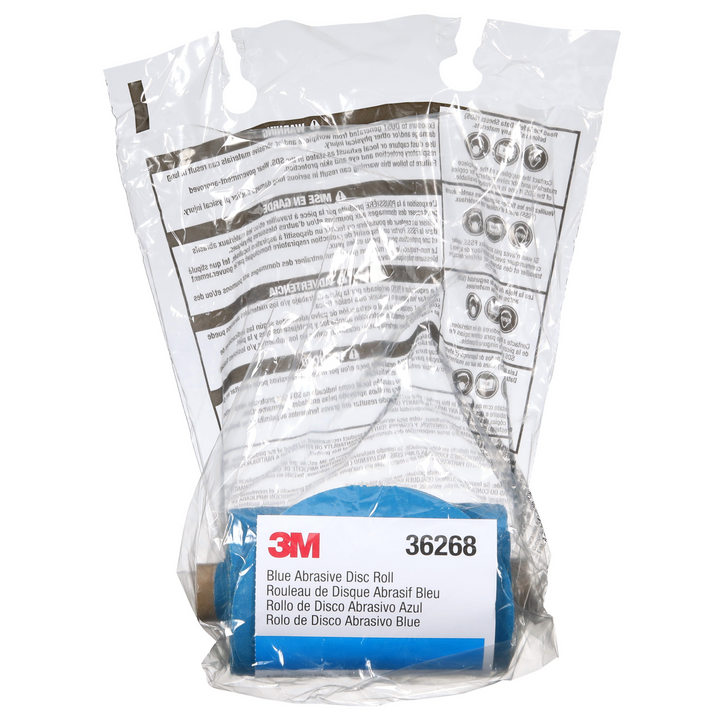 3M Stikit Blue Abrasive Disc Roll, 36268, 5 in, 180 grade, No Hole