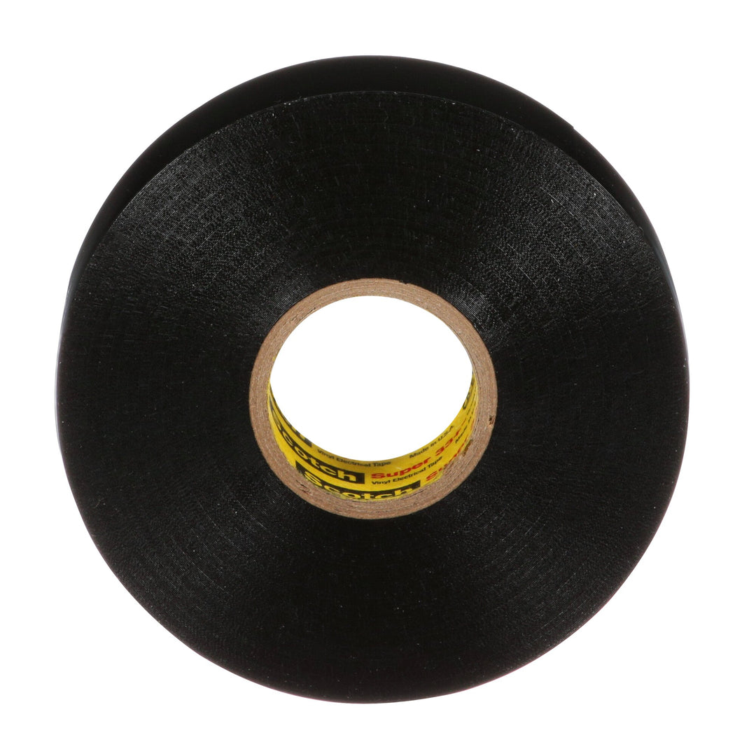 Scotch® Super 33+ Vinyl Electrical Tape, 3/4 in x 76 ft, 1 in Core,Black