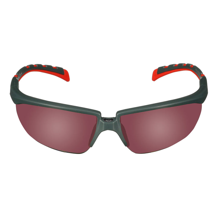 3M Solus 2000 Series, S2024AS-RED, Gray/Red Temples, Red MirrorAnti-Scratch lens