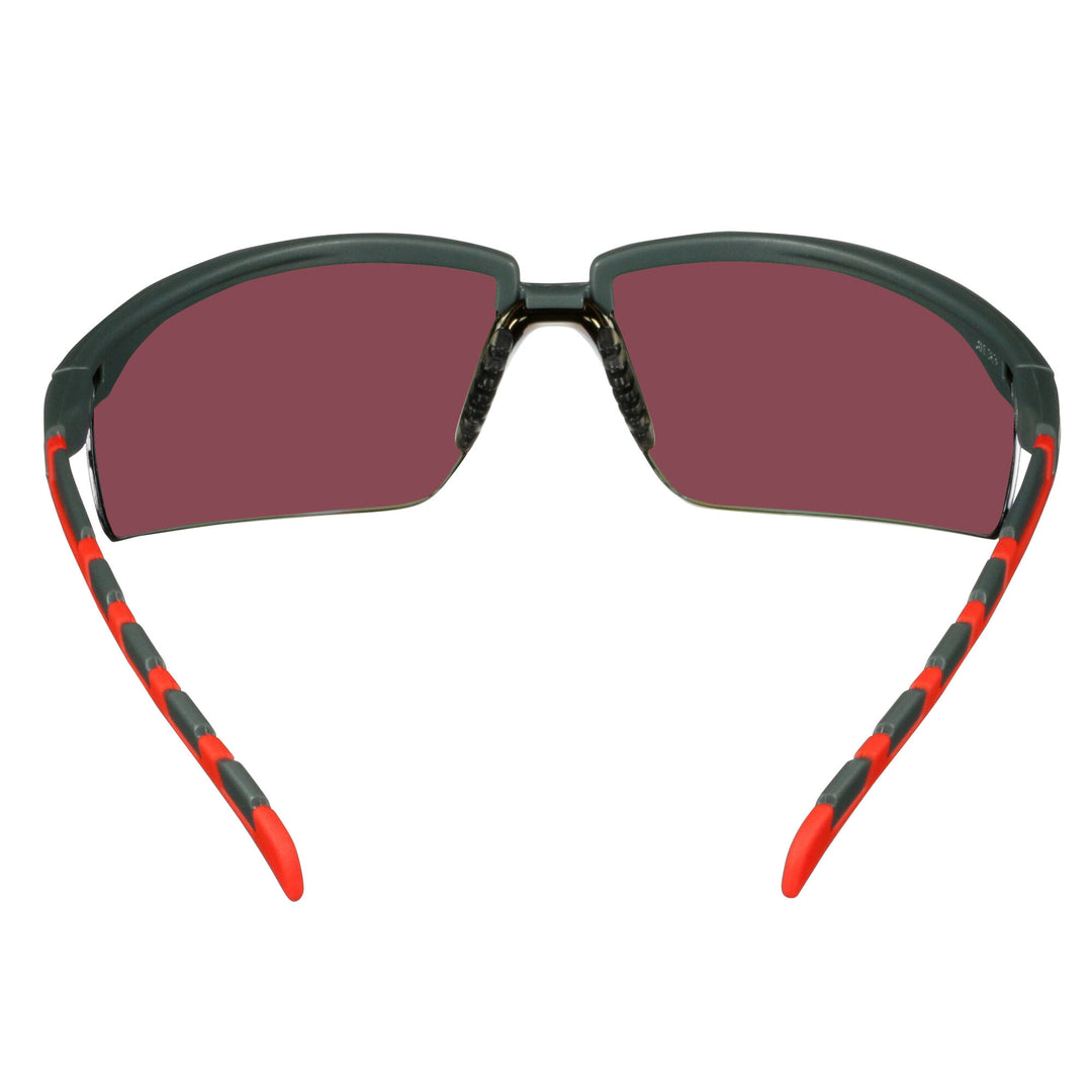 3M Solus 2000 Series, S2024AS-RED, Gray/Red Temples, Red MirrorAnti-Scratch lens