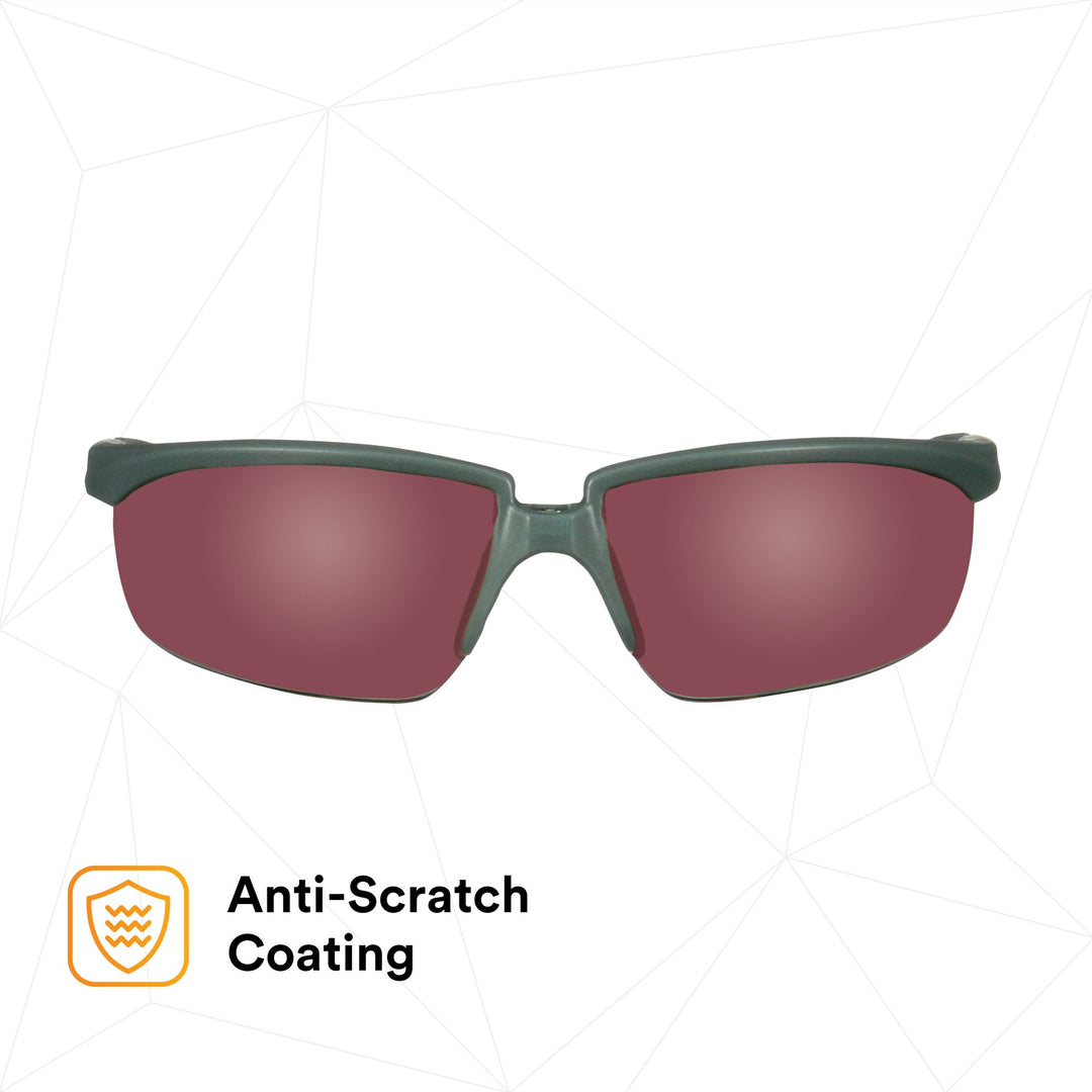 3M Solus 2000 Series, S2024AS-RED, Gray/Red Temples, Red MirrorAnti-Scratch lens