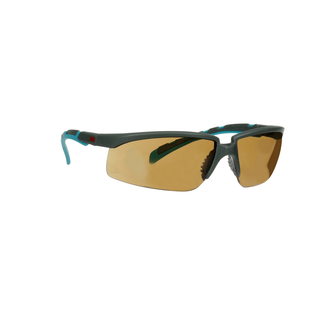 3M Solus 2000 Series, S2005SGAF-BGR, Gray/Blue-Green Temples