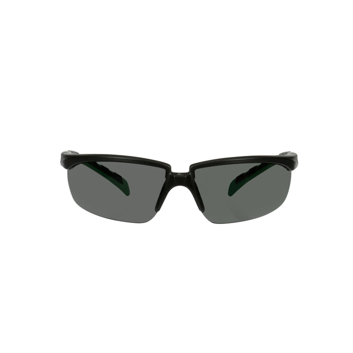 3M Solus 2000 Series, S2030AS-BLK, Black/Green Temples