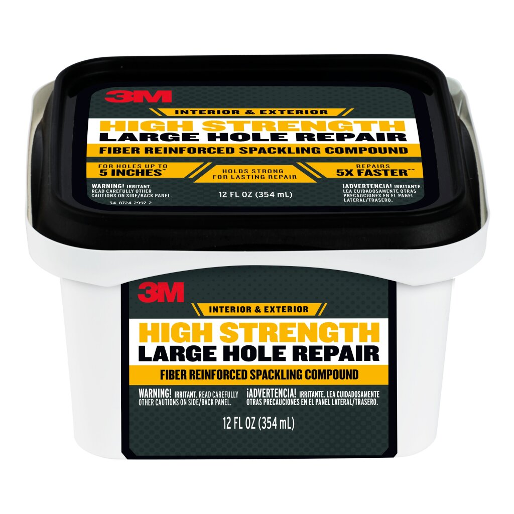 3M High Strength Large Hole Repair, 12 oz, LHR-12-BB