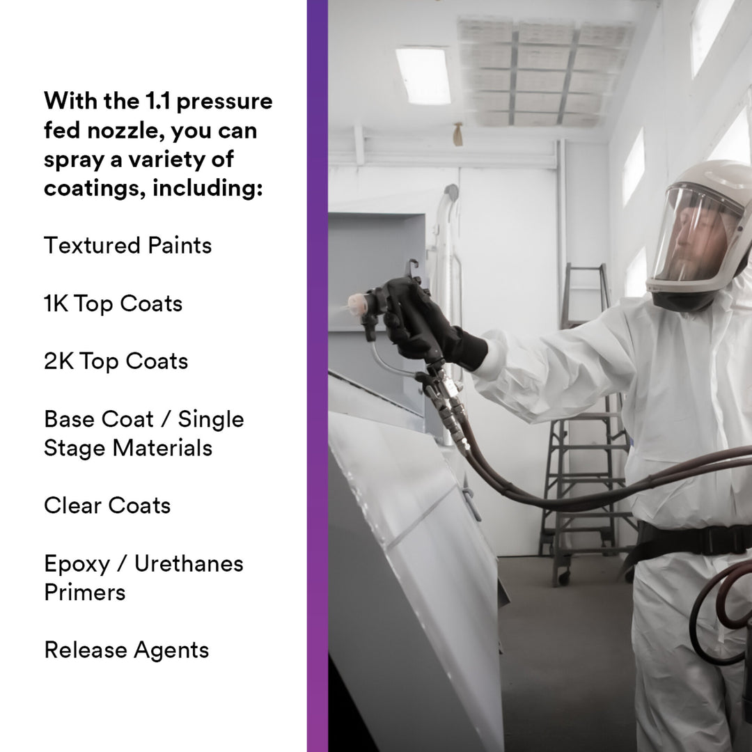 3M Performance Pressure HVLP Atomizing Head Refill Kit 26818, Clear,1.8, 10 pack