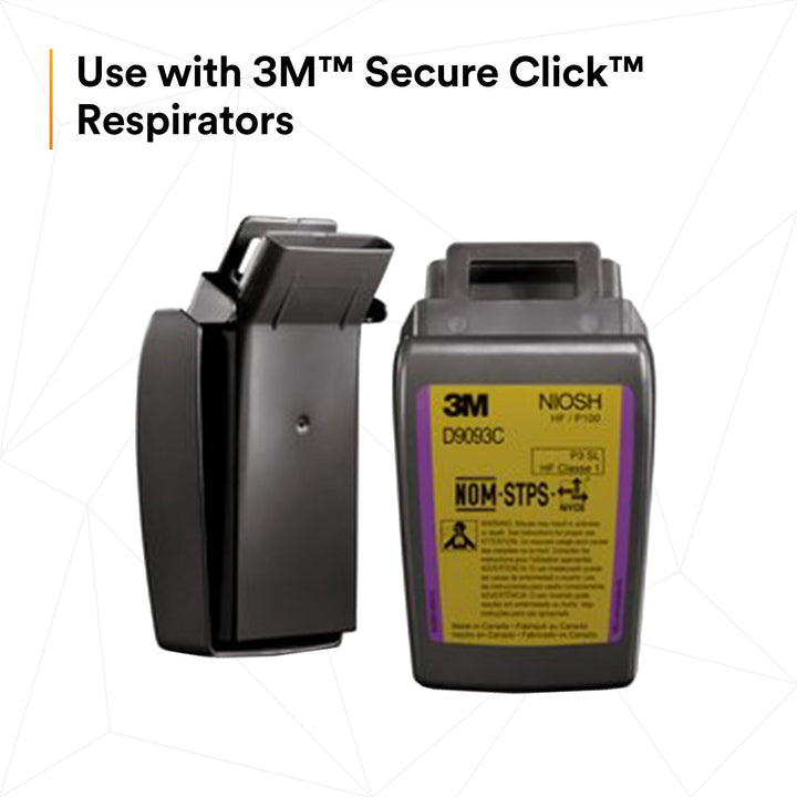 3M Secure Click Hard Case P100 Particulate Filter D9093C
