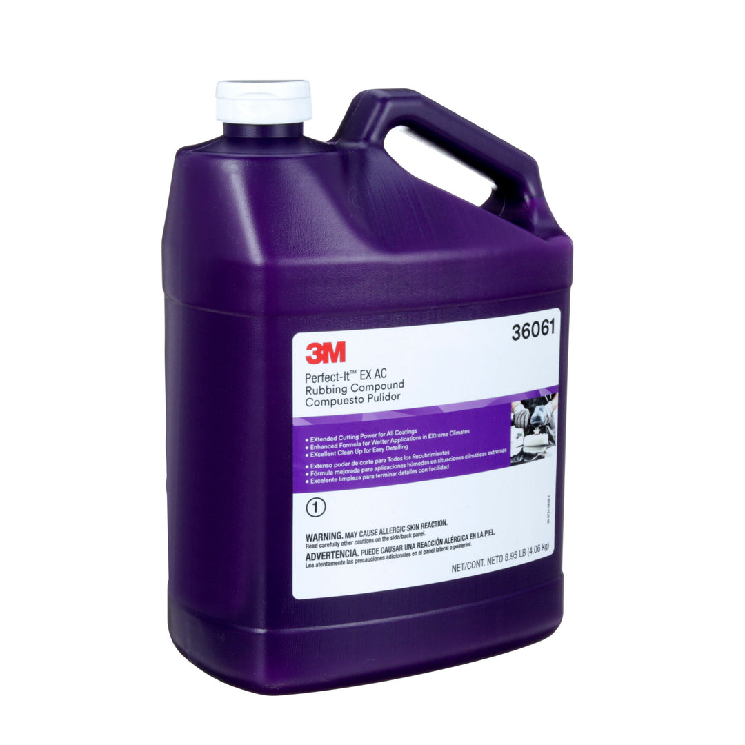3M Perfect-It EX AC Rubbing Compound, 36061, 1 gal (8.95 lb), 4 percase