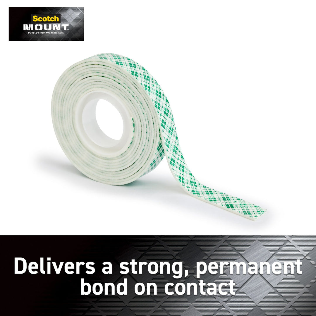 Scotch-Mount Indoor Double-Sided Mounting Tape 110H, 1/2 in x 80 in