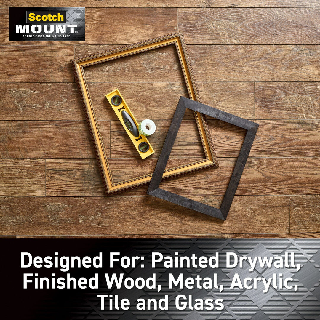 Scotch-Mount Indoor Double-Sided Mounting Tape 110H, 1/2 in x 80 in