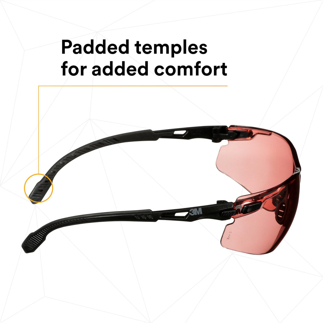 3M Solus 1000 Series, S1521SGAF-KT, Blk Temples, Scotchgard Anti-Fog Coating