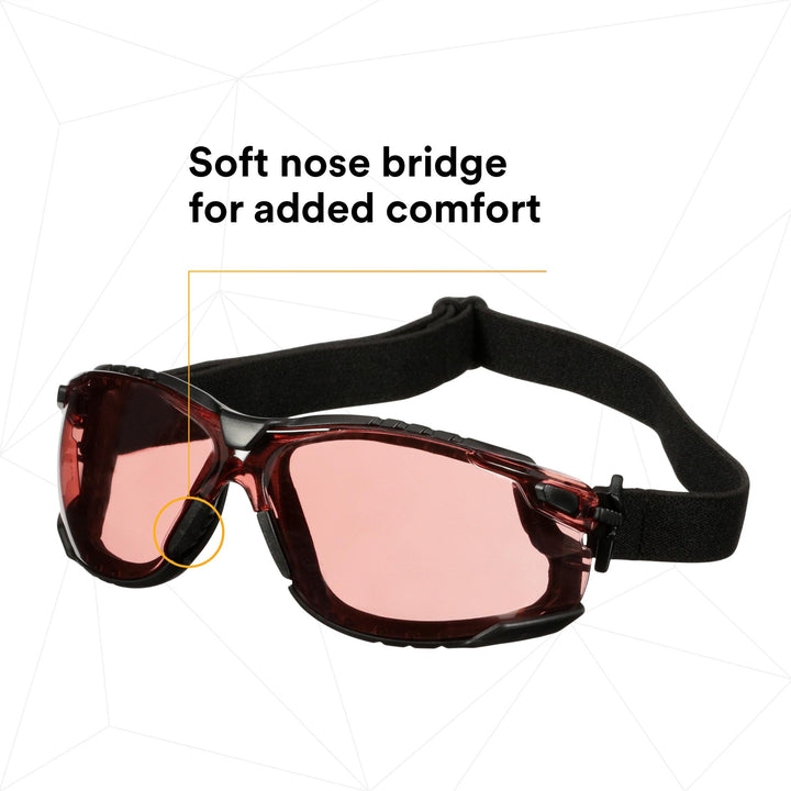 3M Solus 1000 Series, S1521SGAF-KT, Blk Temples, Scotchgard Anti-Fog Coating