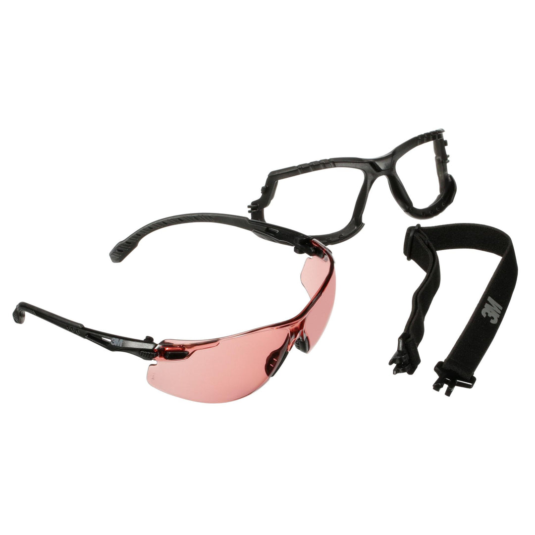 3M Solus 1000 Series, S1521SGAF-KT, Blk Temples, Scotchgard Anti-Fog Coating