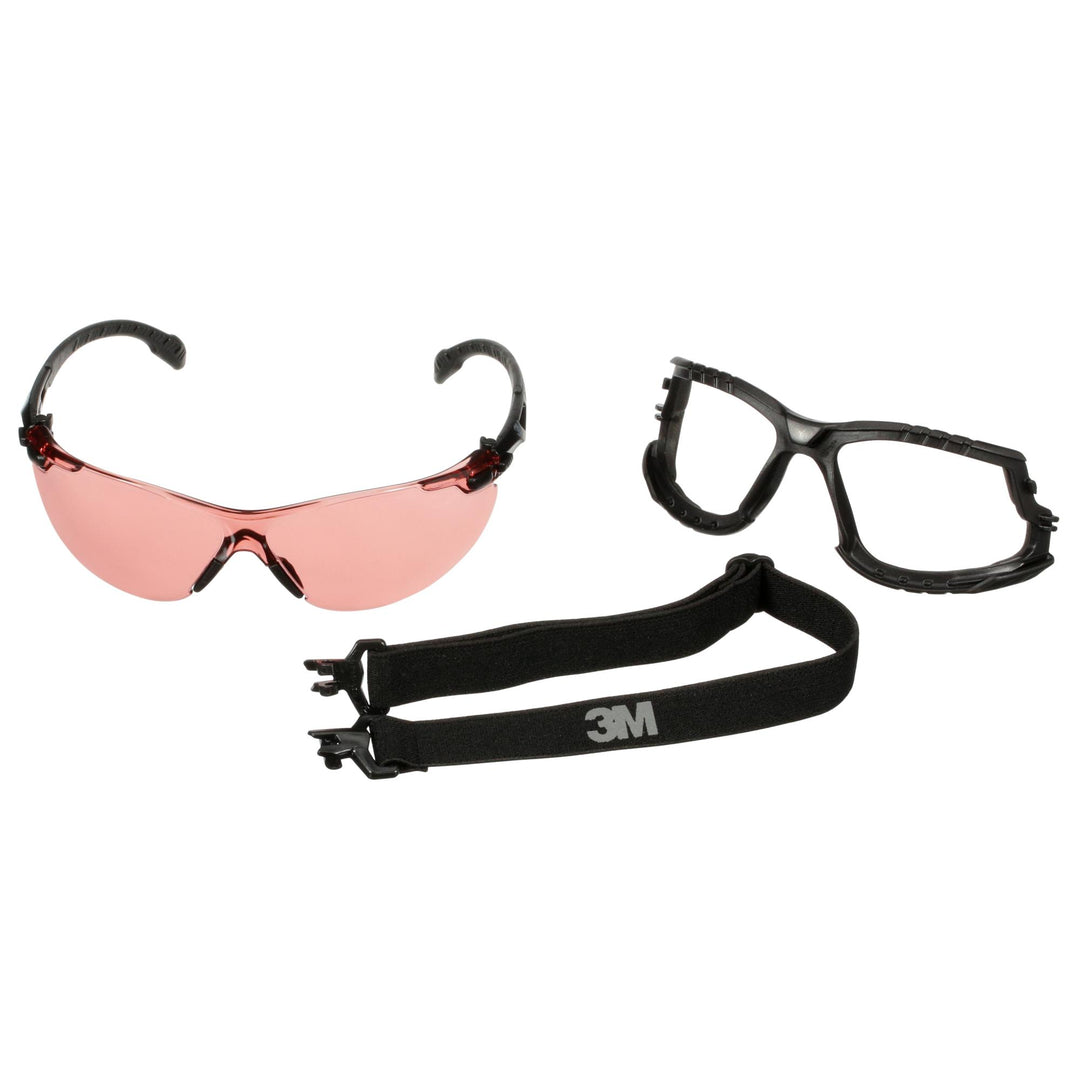 3M Solus 1000 Series, S1521SGAF-KT, Blk Temples, Scotchgard Anti-Fog Coating