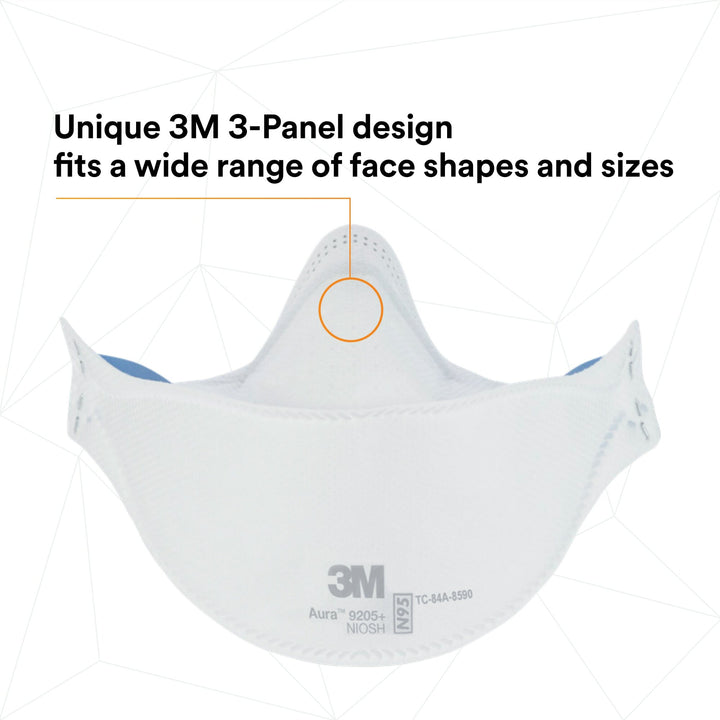 3M Aura Particulate Respirator 9205+, N95