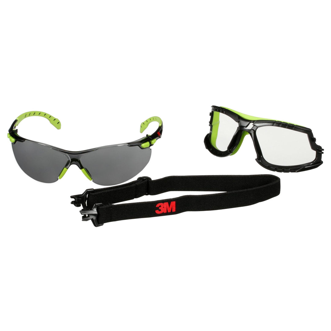 3M Solus 1000 Series S1202SGAF-TKT, Grn/Blk, Scotchgard Anti-Fog Coating