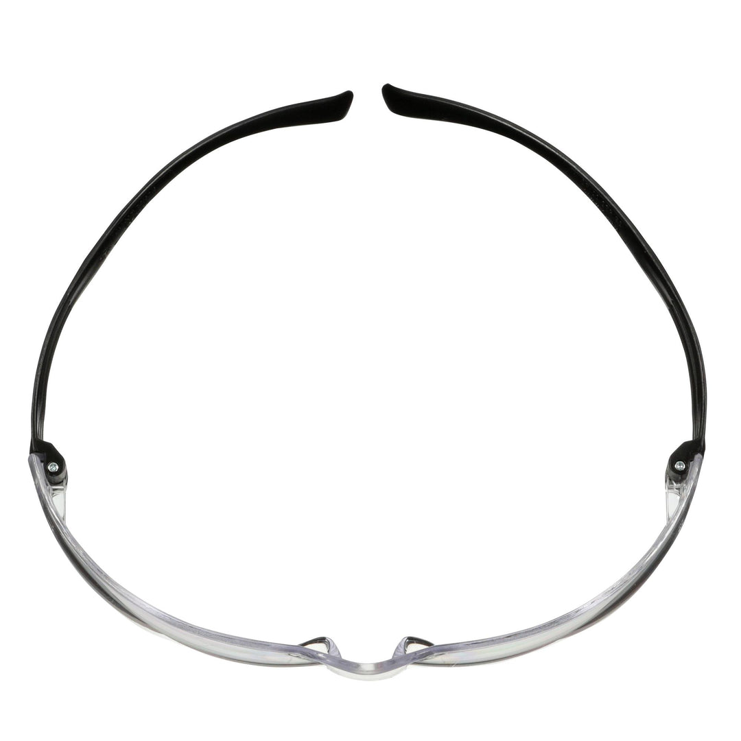 3M SecureFit 100 Series SF101AS-BLK, Black Temples, Clear Anti-Scratch Lens