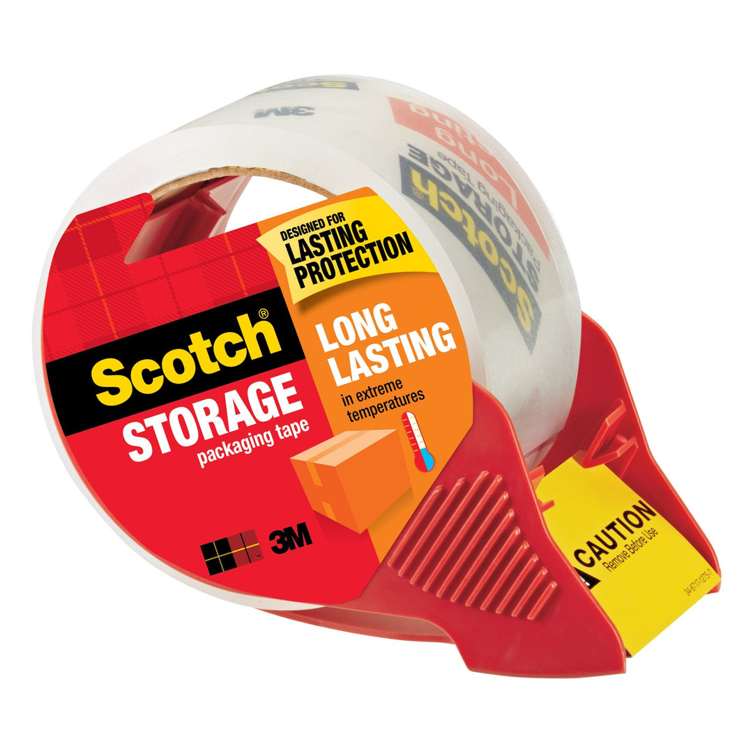 Scotch® Storage Packaging Tape 3650S-RD-36GC, 1.88 in x 38.2 yd (48 mm x 35 m)