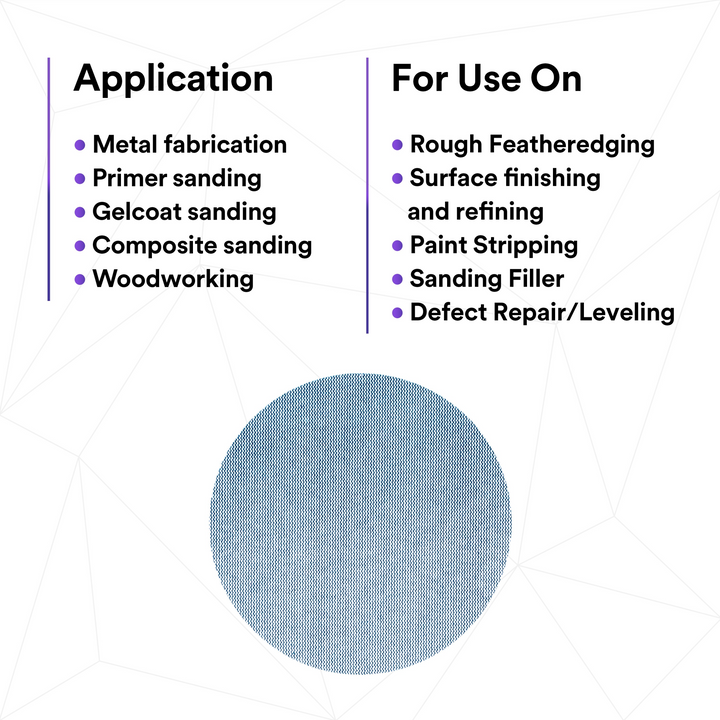 3M Xtract Net Disc 310W, 220+, 6 in x NH, Die 600Z, 50/Carton