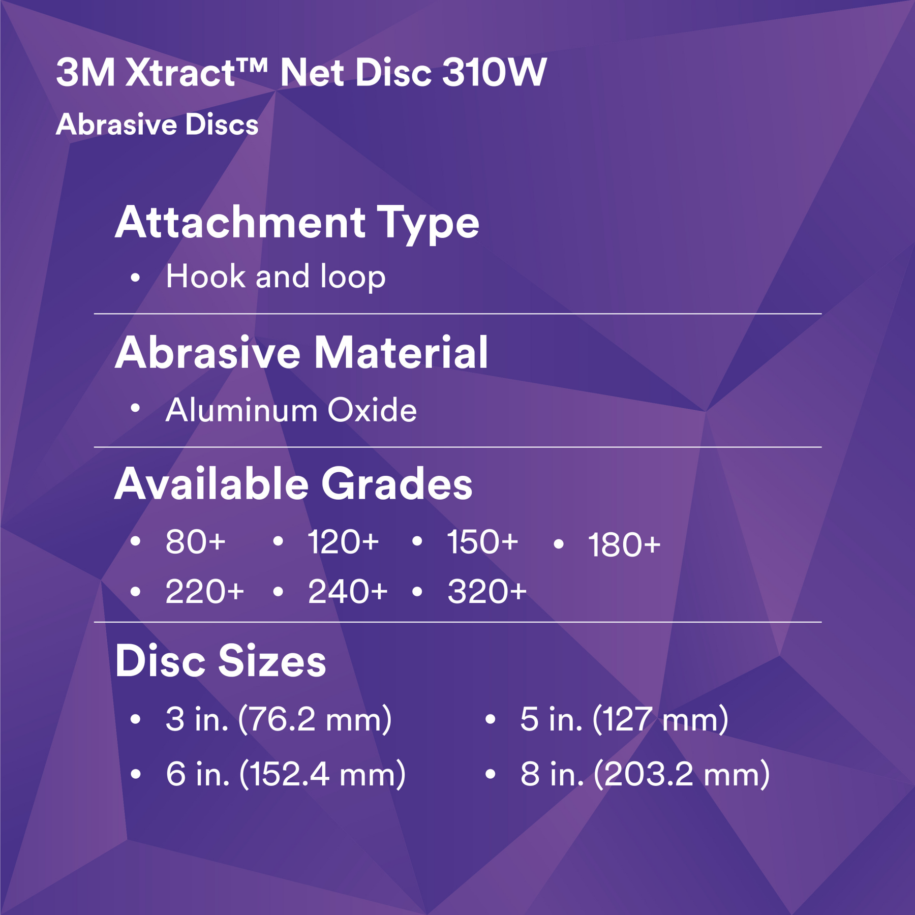 3M Xtract Disque abrasif quadrillé 310W, 125 mm, 2x 80+, 2x 120+