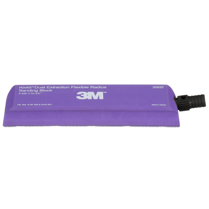 3M Hookit Dust Extraction Flexible Radius Sanding Block 35832, 273 mm x 66 mm