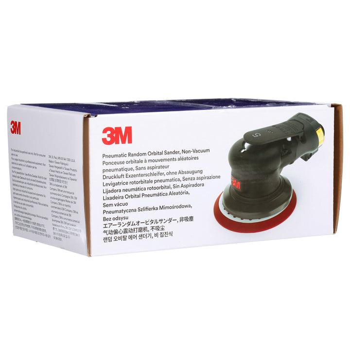 3M Pneumatic Random Orbital Sander, 88951, 6 in, Non-Vacuum, 5/16 inOrbit