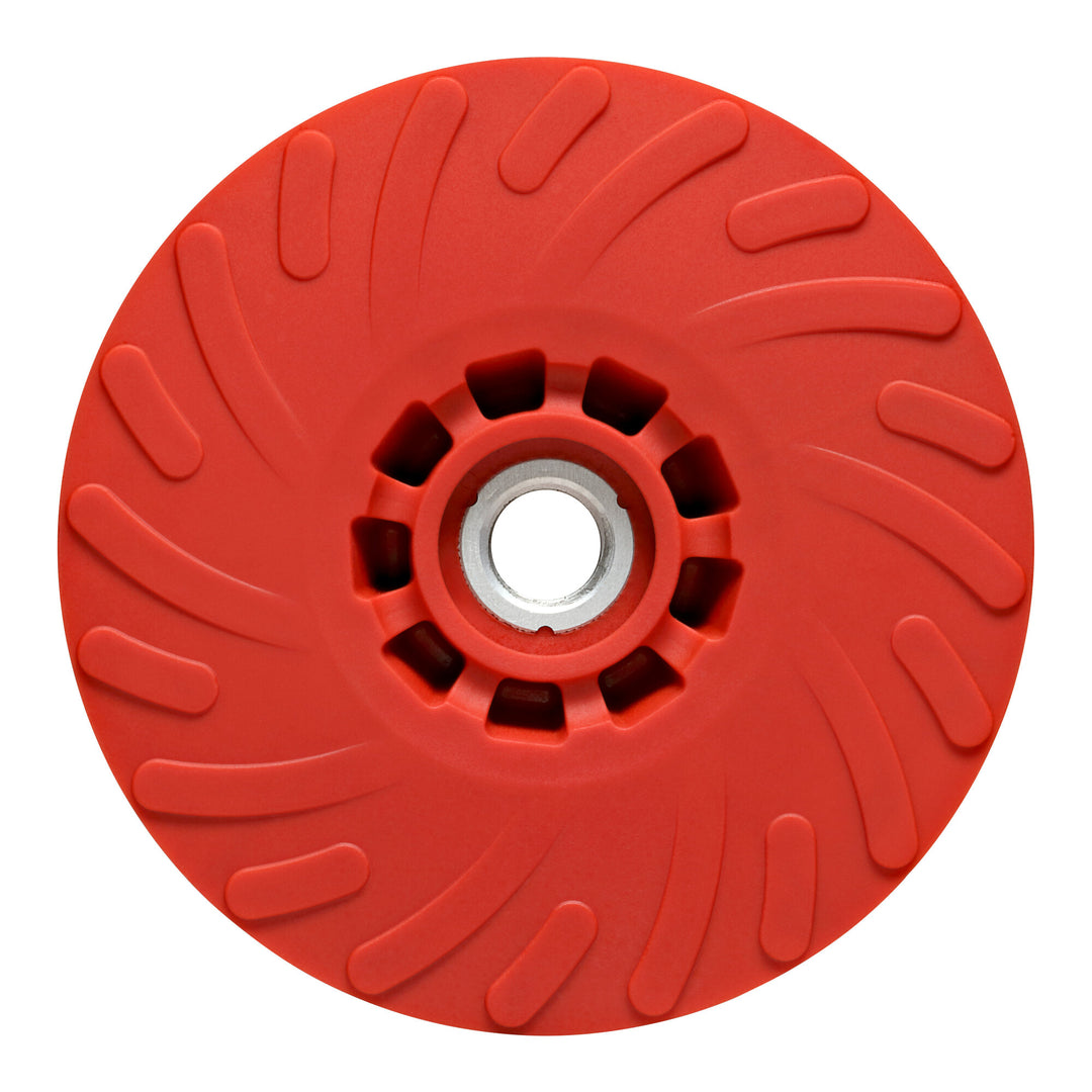 3M Disc Back-up Pad Ribbed, 88656, Extra Hard, Red, 5 in, One Piece