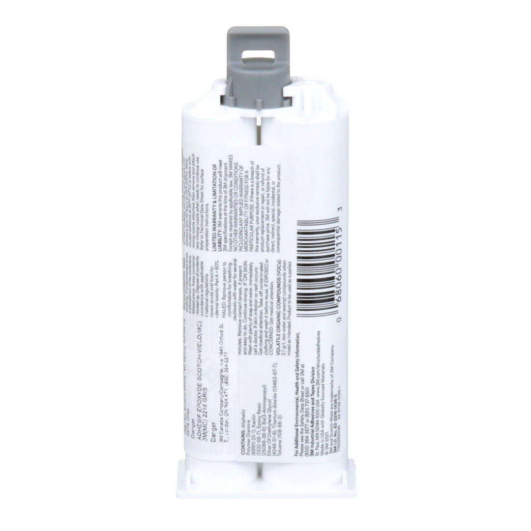 3M Scotch-Weld Epoxy Adhesive DP2216, Gray, 41.5 mL Duo-Pak