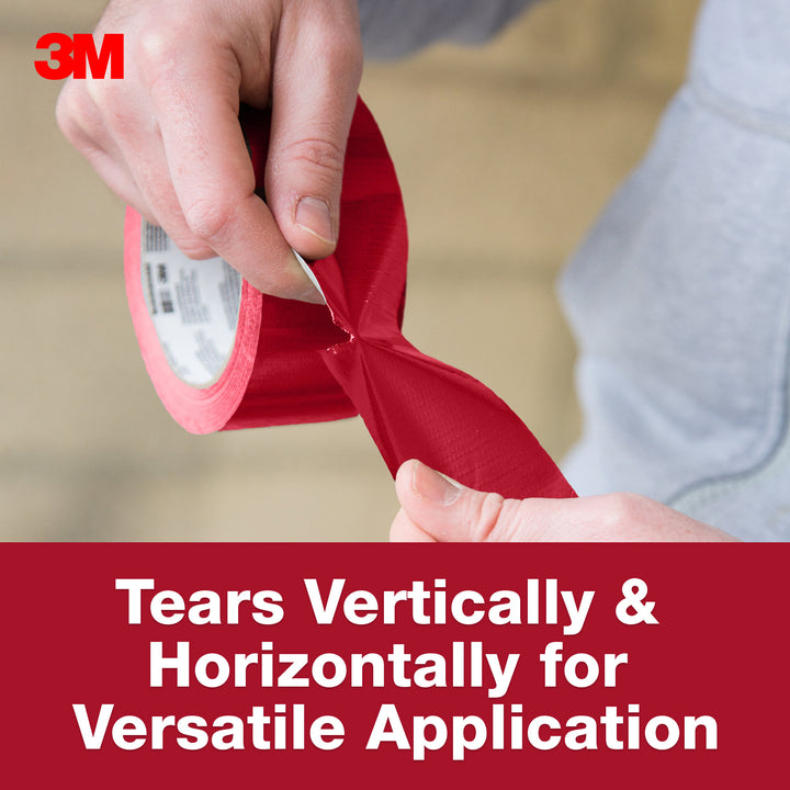 3M Red Duct Tape 3955-RD, 1.88 in x 55 yd (48 mm x 50.2 m)