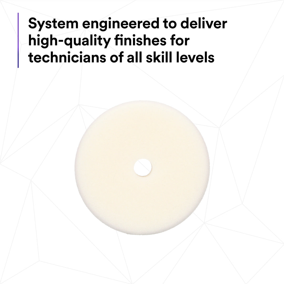 3M Perfect-It Random Orbital Foam Compounding Pad 34122, Coarse,White, 5 in