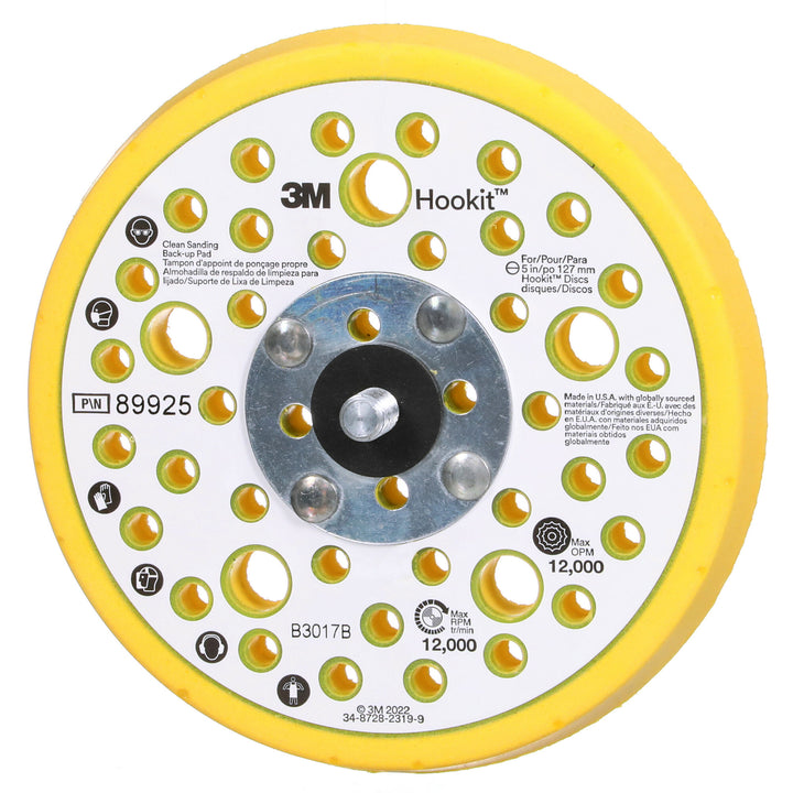 3M Xtract Back-up Pad, 89925, 5 in x 11/16 in x 5/16 in-24 External